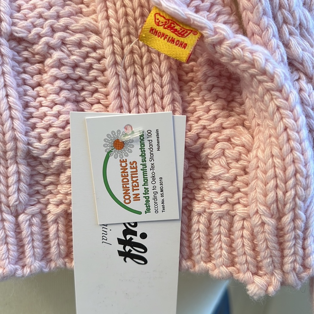 Steiff cable-knit Scarf for Girl with Steiff Teddy bear motif - Picture 2 of 6